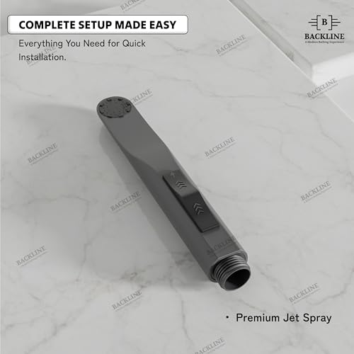 Image of Backline Water Saving Jet Spray for Toilet | Health Faucet for Toilets | ABS Hand Gun | Jet Spray Gun Only | Bathroom Bidet Spray (Gun Grey - Gun Only)