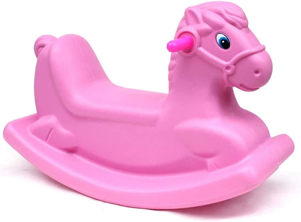 RBW TOYS Plastic Horse Rocking Chair for Kids, Nursery and Playroom (Pink)