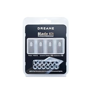 Dreame Ersatzmesser für Roboter-Rasenmäher, Roboticmower A1, Schnellwechsel-Klingensatz, SK5-Stahl, 12 Stück/Kit