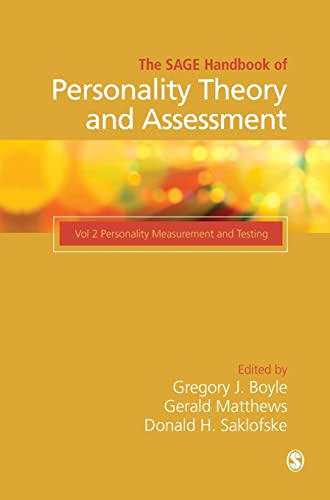 Compare Textbook Prices for The SAGE Handbook of Personality Theory and Assessment: Personality Measurement and Testing Volume 2 1 Edition ISBN 9781412946520 by Boyle, Gregory J.,Matthews, Gerald,Saklofske  Ph.D, Donald H