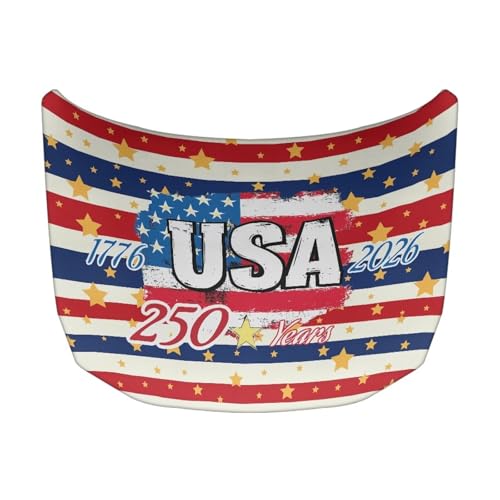 Image of 59x39 Inch Hood Cover for Compact Cars SUV Sedans Trucks, America 250 Waterproof Stretchable Car Hood Wraps Auto Banner Auto Dcorative Accessories