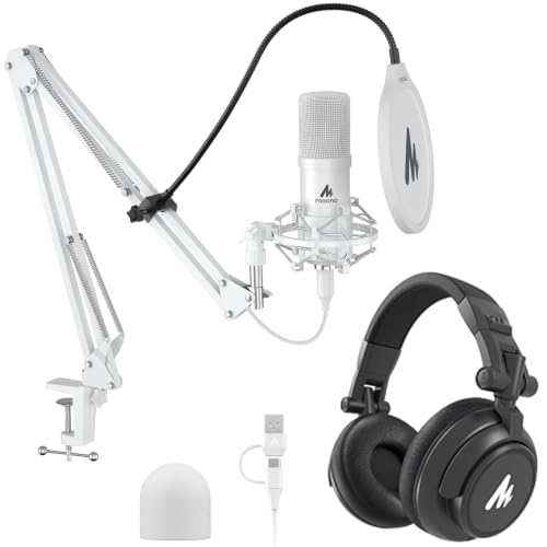 Image of MAONO AU-A04H USB Microphone Kit with Headphone for PC, Podcast & Gaming