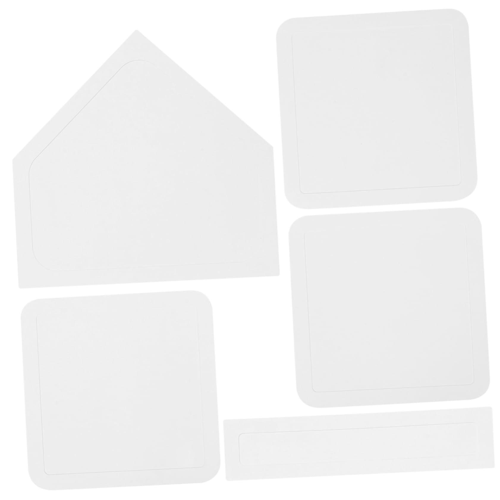 Milisten 5pcs Baseball Bases Softball Teeball Training Rubber Plate for Pitcher Non-Slip Baseball Field Bases