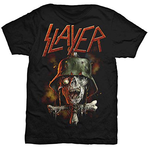 Slayer Soldier Cross V.2 T-Shirt Rock Off Idéal pour Concerts et Festivals en Taille S