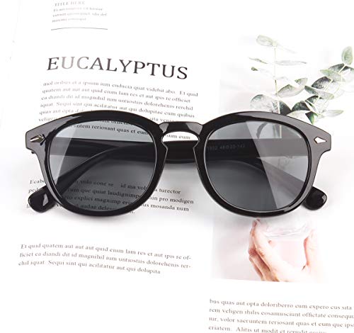 Image of Bestum Retro Inspired Sunglasses With Rivets Tinted Lens UV400