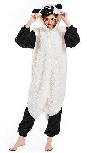 SimZoo Erwachsene Tier Schlafanzug Unisex Cosplay Animal Onesie Pyjamas für Karneval Halloween Party Kigurumi Jumpsuit