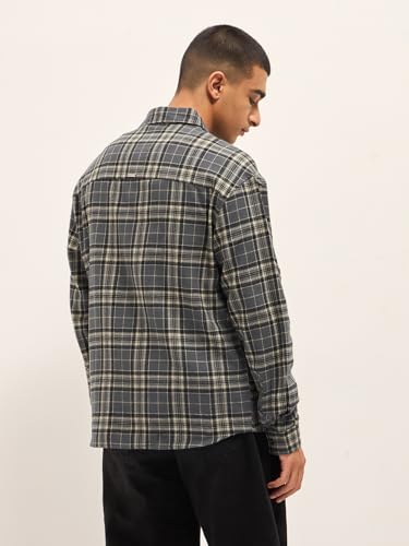 Image of THE BEAR HOUSE Men's Pure Cotton Relaxed Fit Shacket