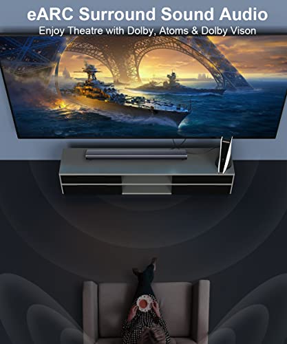 8K HDMI 2.1 Kabel 2M, Etseinri Gecertificeerd 48Gbps Ultrahoge Snelheid HDMI Kabel Ondersteuning 8K@60Hz 4K@120Hz eARC HDCP 2.2&2.3 Dynamische HDR Dolby Atmos Compatibel met PS5 HDTV Monitor en meer - Image 5