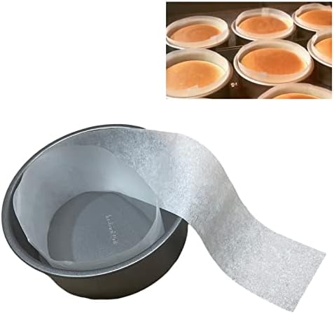 3 X 22 Inches Cake Pan Liner Strips Parchment Paper Baking 100 Sheets | Worthy Liners Non-Stick Precut Baking Parchment, Perfect for Cake Pan, Springform Pans