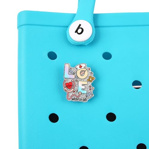 Charm Accessory for Bogg Bags and Simply Southern Totes, Inserts Decorative Accessories for Similar Beach Bag