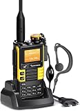 Quansheng UVK5(99) Talkie Walkie AM/FM/DTMF 200CH 20 1000MHz NOAA Prévisions Météo avec Copie Flash Fréquence Type C Écran LCD pour Randonnée Camping Voyage Radio Bidirectionnelle (Yellow)
