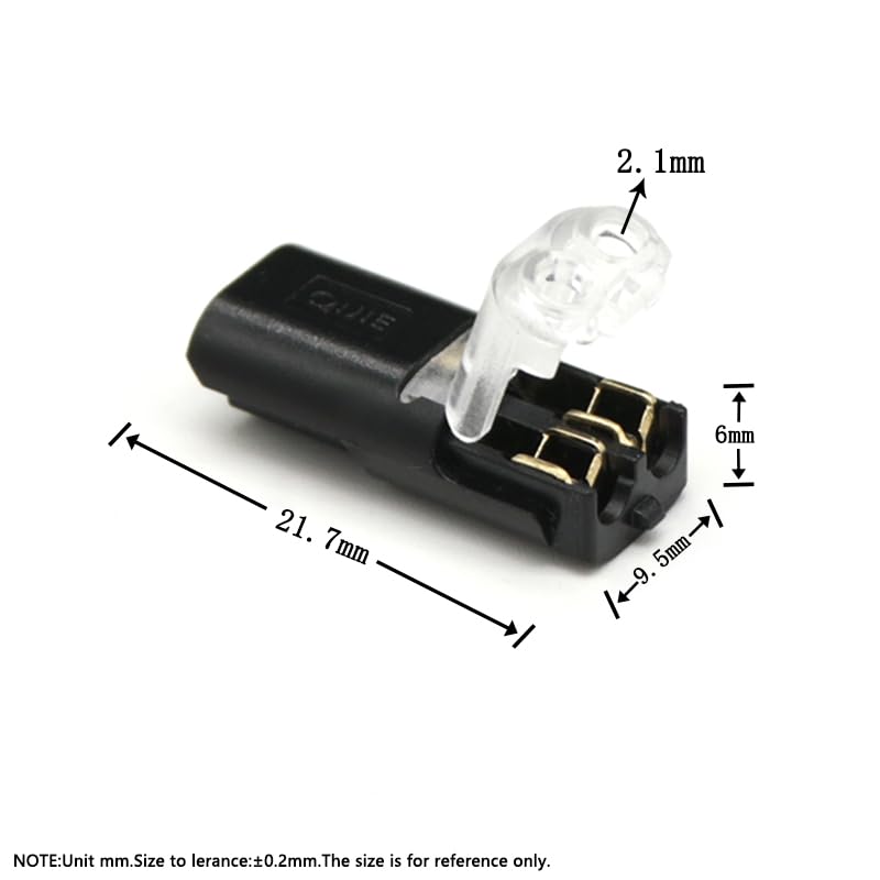 Zweiadriger steckbarer Drahtverbinder, Schnellverbinder, Kabel-Crimpklemme(30pcs)