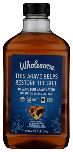 Wholesome Sweeteners Organic Blue Agave, Syrup, 44 Ounce