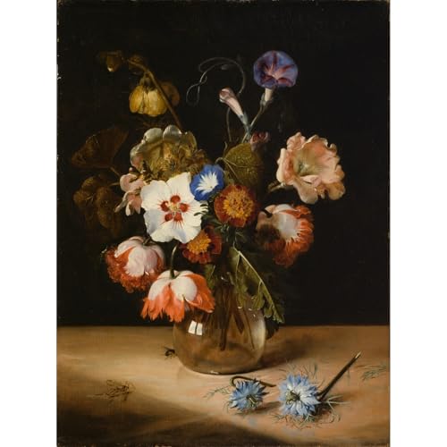 Toile Fleurs dans un vase en verre ARTICULOZY (1671) LACMA 76x101 cm