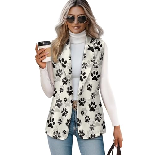 Women's Sleeveless Vest Tank Tops Business Casual 1 Button V Neck Waistcoat for Party Daily Work Size S-5XL