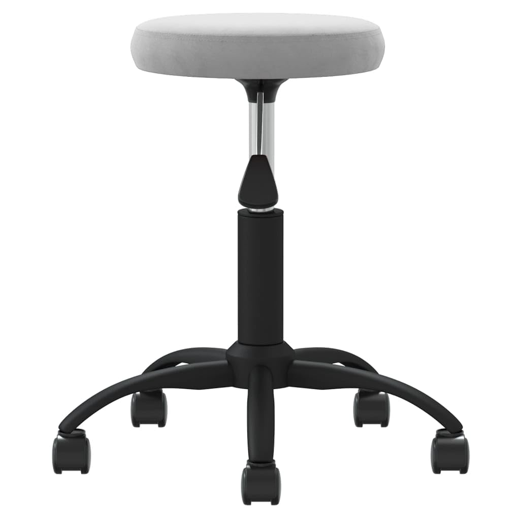 INLIFE Tabouret de Massage Velours Gris Clair Santé,beauté,Hygiène personnelle,Massage,Relaxation,Fauteuils de Massage Gris 3.95KG