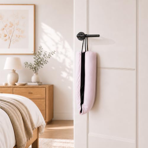 Image of Sunolga Door Draft Stopper, Removable Washable Cover, 38 inch, Pink