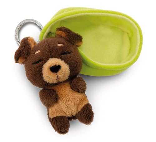 NICI Schlüsselanhänger Sleeping Pets Hund dunkelbraun