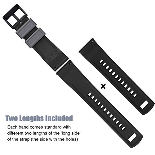 Ritche 22Mm Silicone Watch Band Compatible With Samsung Galaxy Watch 3 (45Mm) Quick Release Rubber Watch Bands For Men Women #TOP3