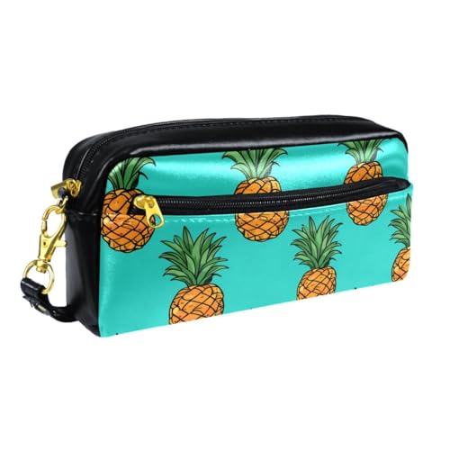 Astuccio per matite Piccolo astuccio Ananas su sfondo per penne verde giallo