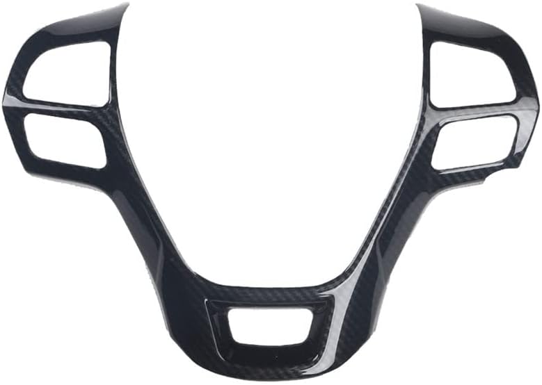 Carbon Fiber Look Interior Steering Wheel Button Panel Cover Trim for Ford Explorer 2016-2019 ABS Plastic Steering Wheel Trim