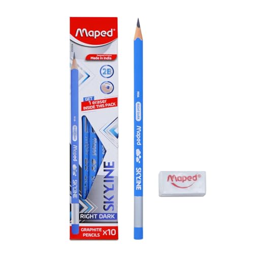 Image of Maped Craft Kit for Kids|Pencil, Twist & Flex Ruler, Kidi cut Scissor,White Glue- A complete Craft Supply|Wooden Pencils|Shock proof Scissor|Ideal for young kids learning|Safe & Non-toxic For Children