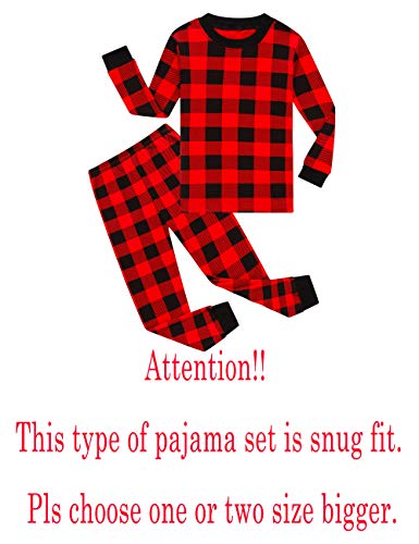 Image of KikizYe Girls Pajamas Set Kids Long Sleeve PJs Cotton Jammies