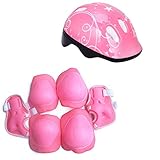 Juego de 7 piezas en 1: casco para niños, dos muñequeras, dos coderas y dos rodilleras. Este juego de equipo de protección asegurará que tus hijos estén en protección completa mientras hacen deporte, especialmente para patinaje sobre ruedas, ciclismo, monopatín, etc.