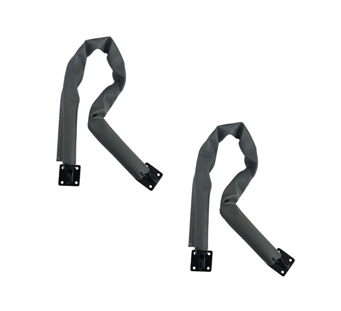 QCAA Lot de 2 chaînes de porte anti-tempête extra lourdes, pour porte commerciale lourde, 50,8 à 1,3 cm de long, support en laiton massif, crochet en acier inoxydable 304, housse en vinyle texturé