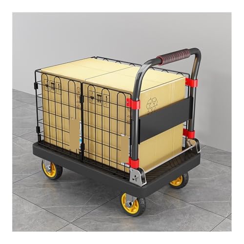 Carrito plegable de mano 4 ruedas 90x60cm miniatura 4