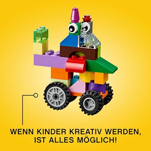LEGO 10696 Classic Mittelgroße Bausteine-Box, Bausteine mit Aufbewahrungsbox für Kinder, Geschenk für Jungen und Mädchen ab 4 Jahren