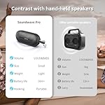SOWO Portable Wireless Speaker with Bluetooth, Enhanced Immersive Bass, Partyboom Technology, 40W Loud Clear Stereo Sound, IP67 Waterproof, 16H Playtime for Outdoor, Camping and Travel - Deep Black - Image 4