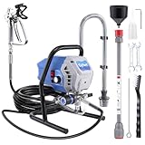 Gyfent X10 Airless Paint Sprayer, 0.31GPM Paint Sprayer for Home Interior 700W 2900psi Airless Sprayer with Low Overspray Adjustable Pressure for House Painting DIY Garage