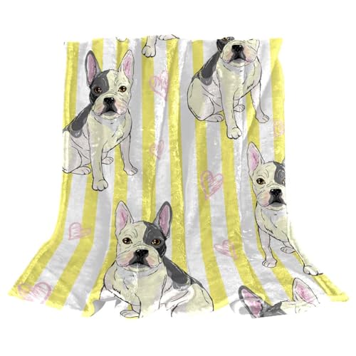 Couverture plaid chaude bouledogue pour lits et canapés confortables - 2