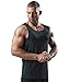 Produktbild Satire Gym® - Fitness Tank Top Herren - ärmelloses & atmungsaktives Tank Top für Männer  Männer Fitness Shirt schnell trocknend als Gym Shirt (Dunkelgrün, L)