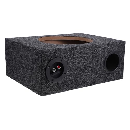 Subwoofer voiture 10 pouces performant avec caisson de basses en bois et peluche