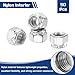 Kozelo 50Pcs Nylon Locking Hex Nuts - [3/8
