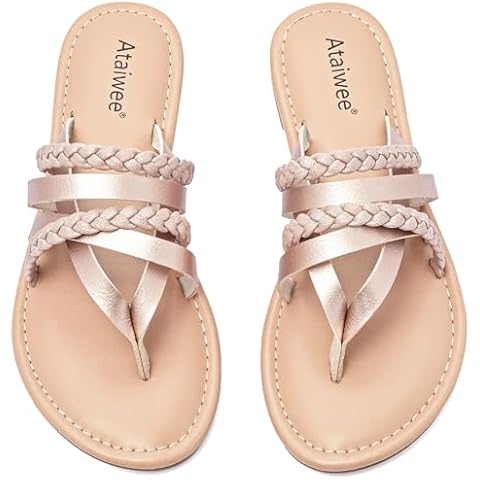 Ataiwee Women's Comfortable Flat Slide Sandals Cover