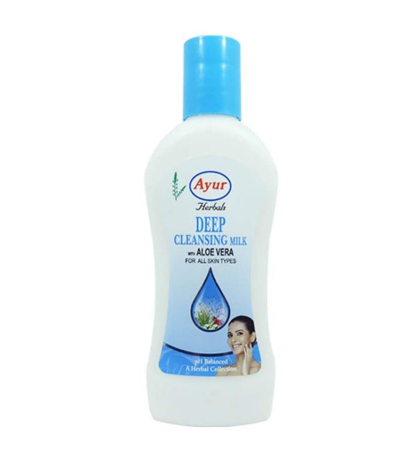 AYUR HERBALS Deep Pore Cleansing Milk, 1000 ml Cleanser, Moisturizer Lotion Aloe Vera & Rose Scented (Pack of 1)-picture-36