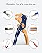 VCELINK Wire Stripper and Cutter, Professional Quick Strip Automatic Wire Stripper, 2 in 1 Adjustable Electrical Cable Wire Stripping Tool&Eagle Nose Self-Adjusting Wire Pliers (7-Inch)