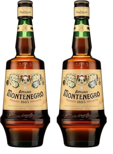 Amaro Montenegro 70cl - Italiano Bitter 23% Vol. (Packung mit 2)
