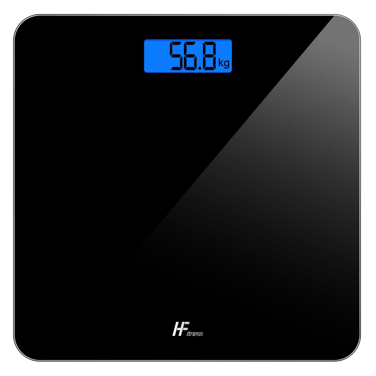 HomeFashion Digital Electronic Bathroom Scale Bath Scales body weight 28x28cm 180KG Platform Backlit Display Weight Management-image-23