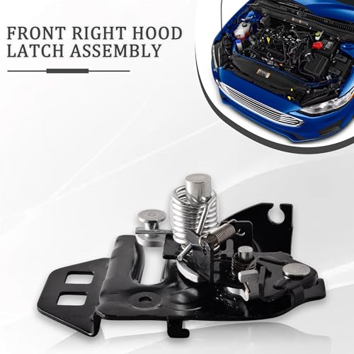 Image of Front Right Hood Latch Assembly Compatible with Ford Fusion 2013-2020 Replaces DS7Z-16700-C DS7Z16700C