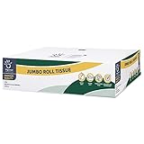 Papernet Jumbo Roll Toilet Tissue | Compatible with Universal Dispenser | 8 Rolls 2 ply 700β x 3.4β