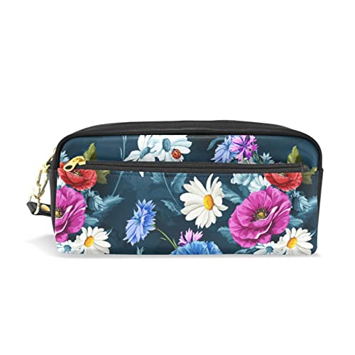 Astuccio araldica con ape dorata e su scuro astuccio per matite penne pennarelli articoli di cancelleria per scuola e ufficio Multi 8 Taglia unica Organizer pelle sintetica giallo oro nero