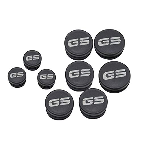 RuleaxAsi 9 PCS Quadro da motocicleta Plug Kit Protetor Tampa do furo Tampa do quadro Plugues de sub