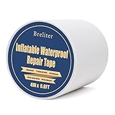 Breliter Inflatable Waterproof Repair Tape - Waterproof TPU Patch Repair Kit, Sealing Repair Tape for Air Mattress, Bounce House, Inflatable Toys, Swimming Ring - 4in x 6.6ft