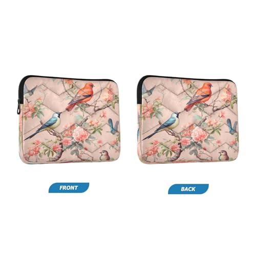 Funda para portátil 13-14 pulgadas impermeable con diseño de aves miniatura 2