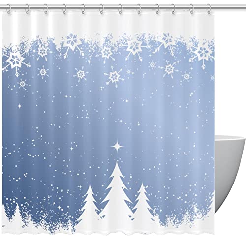 Rideau de douche de Noël contre les éclaboussures et pour égayer la salle de bain vide