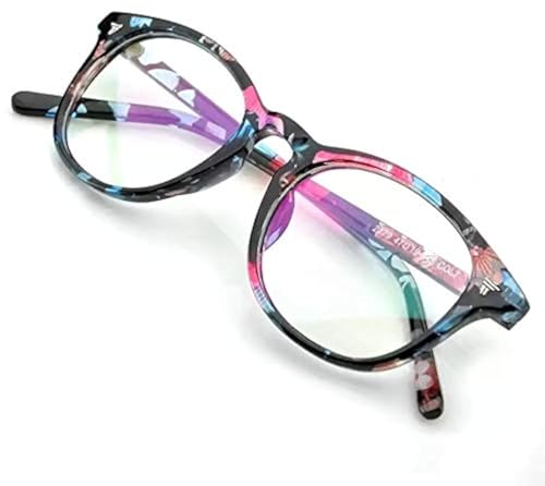 CREEK Blue Light Blocking Blue Cut Anti Glare Round Glasses Men a...